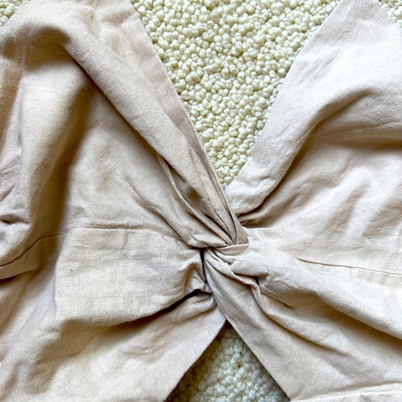 Cut out mini dress beige/tan color size small - Picture 2 of 6